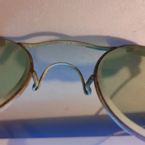 Glasses Welding Steampunk Goggles AO American Optical Green Vintage 10 72 Gold