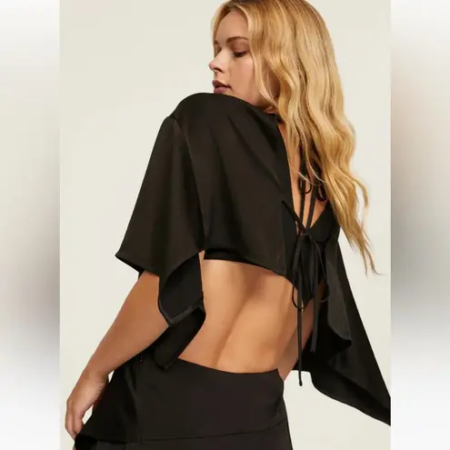 3.1 Phillip Lim Black Satin Cutout Gown