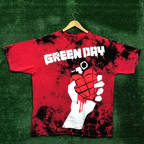 Green Day American Idiot Tie Dye Rock Band Tee O/S