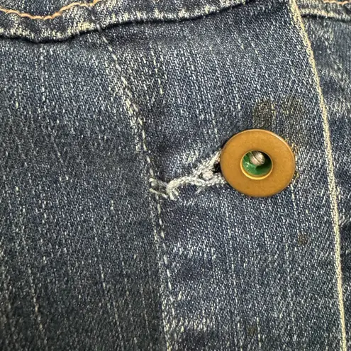 Levi's Vintage Levi’s Y2K Denim Button Up Cropped Jean Jacket Size Large - Image 11