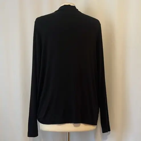 Ella Moss 5 for $25 Ella Moss Surplice Blouse with Collar Black size Large