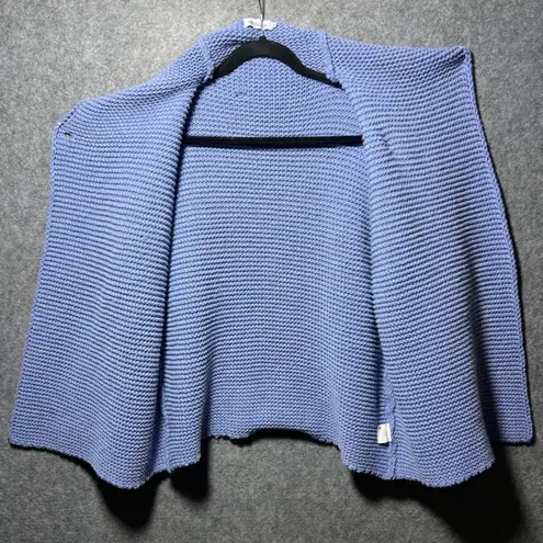 Miss Look Periwinkle Blue Textured Chunky Knit Button Cardigan Jacket XL Size L