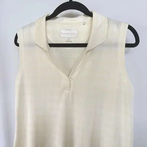 Tournament Collection Pastel Butter Yellow Performance Tennis Pickleball Top XL