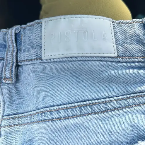Pistola  denim shorts. Zipper front to back. Size 25