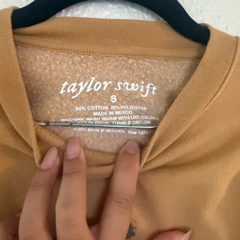 Taylor Swift Folklore Era Still On That Tightrope Crewneck Yellow Size Small