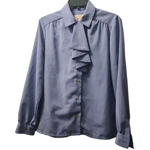 Pendleton Country Sophisticates by Ruffle Blouse Long Sleeve Button Up