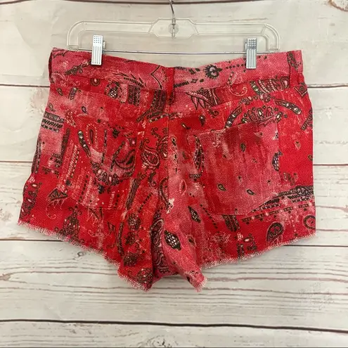 IRO • Shorts • Omiandato • Shorts • Linen • Bandana • 40 • Red • Paisley