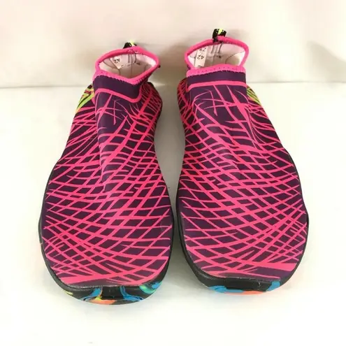 Functionai Womens Water Shoes Fabric Slip On US 10 Pink