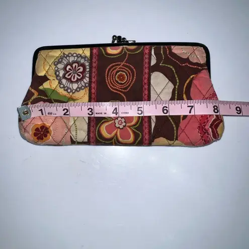 Vera Bradley  Buttercup Opera Kiss Lock Wallet Colorful HTF Quilted‎ Embroidered