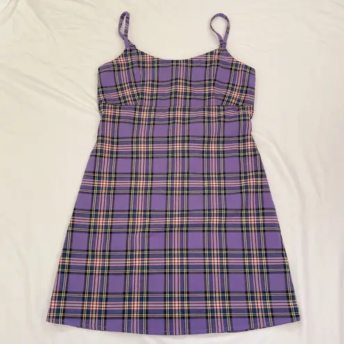 Brandy Melville Purple Plaid Colleen Dress 32 New With Tags From peachie