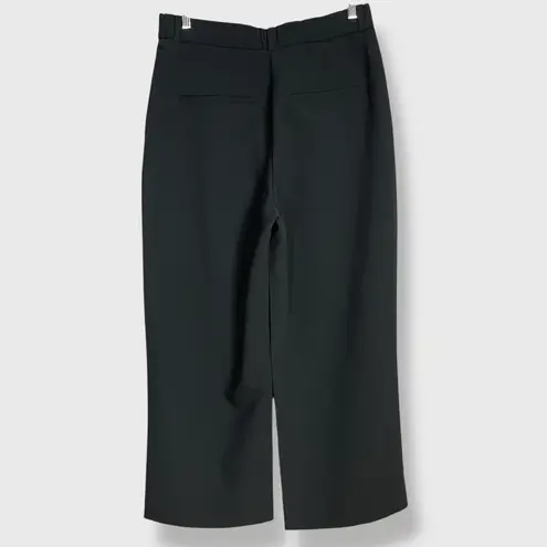 Abercrombie & Fitch  Sloane Tailored Pants Wide Leg Black Size 31 12 Short Slacks thumbnail 9