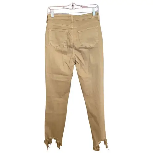L'Agence High Line High Rise Skinny Destroyed Jeans in Sahara Size 26