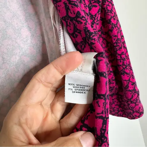 Diane Von Furstenberg Diane Von Futstenburg New Julian Two Wrap Dress in Dotted Snake Pink