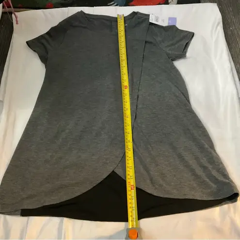 Motherhood Maternity Gray/Black Crewneck T-Shirt Nursing Top S Comfy Casual NEW