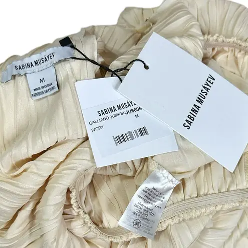 SABINA MUSÁYEV Galliano Jumpsuit, Ivory, Medium