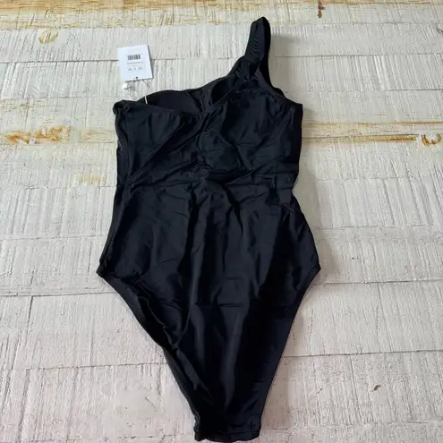 ANDIE Swim the Nantucket One Piece NWT size XS Black One Shoulder Swimsuit