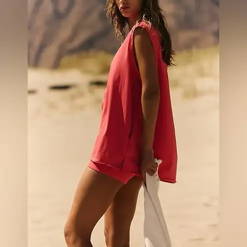 Free People NWT  FP Movement Hot Shot Micro Set - electric sunset pink coral - XS