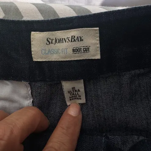 St. John 's Bay Bootcut Jeans Ultra Tall Classic Fit Size 10