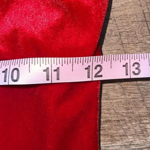 Rachel Parcell Puff Sleeve Peplumā Skirt Midi Dress Red Velvet Size Small NWT