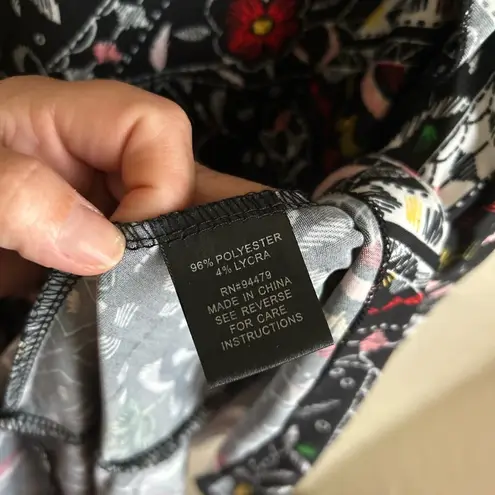 Me 2 Magic Hi Low flare skirt size Large elastic waistband ruffled bottom White