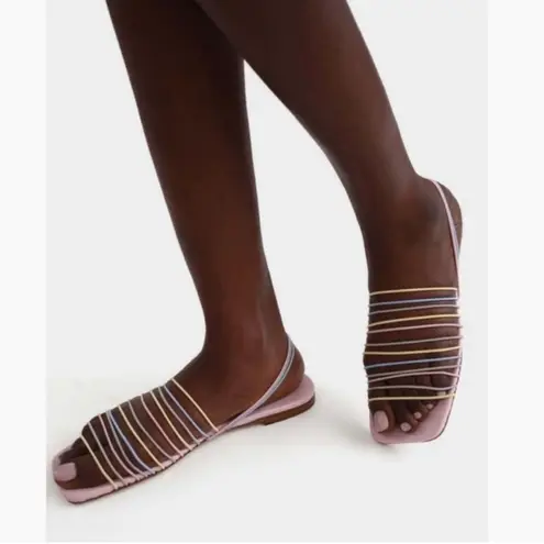 NWT Sleeper Macaroni Strappy Sandals Pastel Pink Sz 39 $220