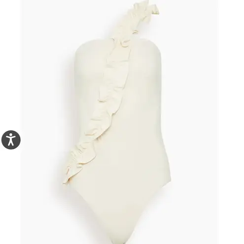 Ulla Johnson NWT Capri Maillot One Piece Swimsuit Cowrie Cream