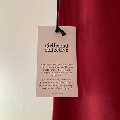 Girlfriend Collective NWT Pomegranate Pink High-Rise Leggings Women's size Large