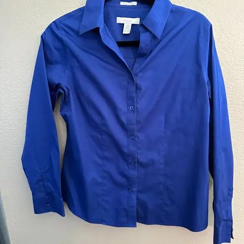 Chico's  Blue Long Sleeve Blouse