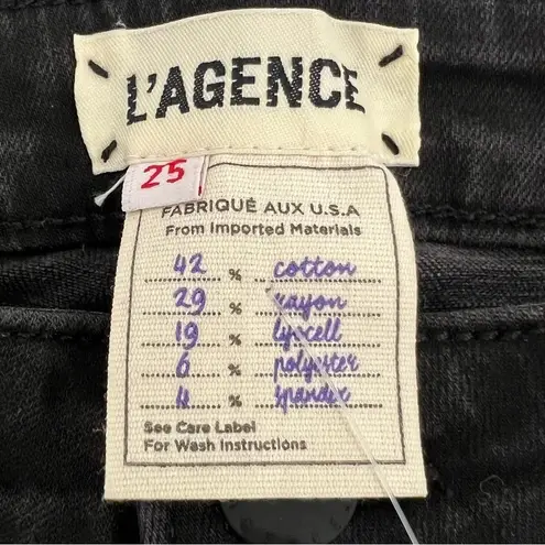 L'Agence  Margot High Rise Ankle Skinny Jeans
Black Coal Casual Size 25 NEW