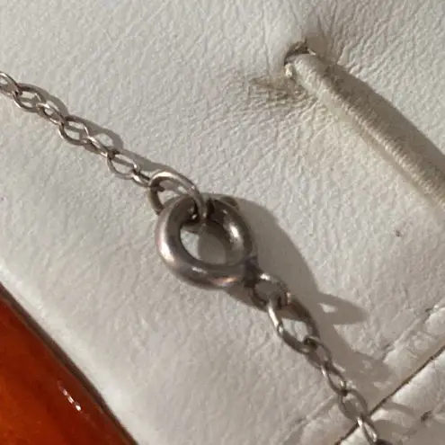 Vintage Navajo Harold Smith Turquoise & Sterling Inlay Pendent 925 Necklace Blue