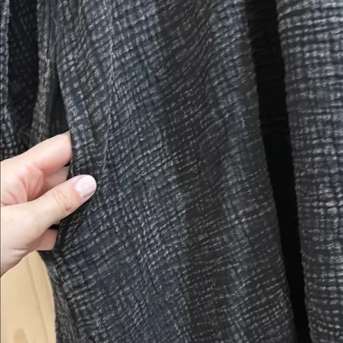 Lacausa - Black Textured Women's Dress with Pockets - XS