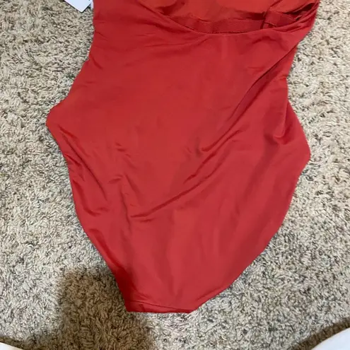 NEW Andie Size XL The Luzon One Piece Swimsuit Chili Pepper Halter High Neck Red