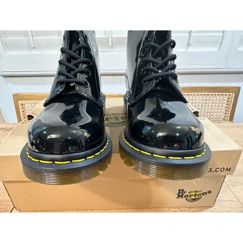 Dr. Martens  Docs 1460 Bex Patent Leather Lace Up Women's Boots Size 7 NIB Iconic