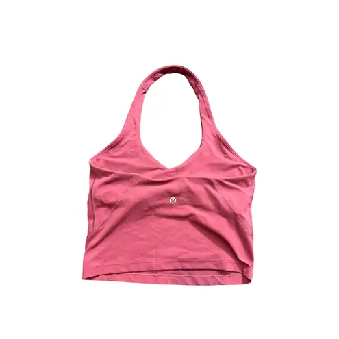 Lululemon  Women's‎ Align Halter Tank Top Pink Athletic Bra Size 6 LW1ED5S thumbnail 2