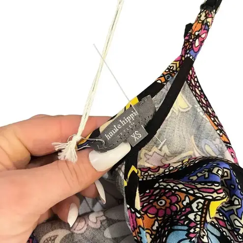 Haute Hippie NWT Black Paisley Cami Tank Top Size XS