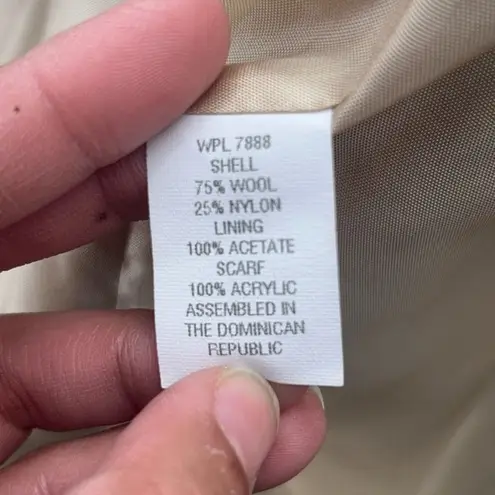 London Fog Wool Coat 14 Oatmeal Minimalist