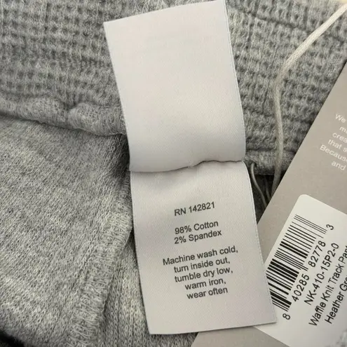 Negative Underwear Waffle Knit Track Pant in Heather Grey, Size X