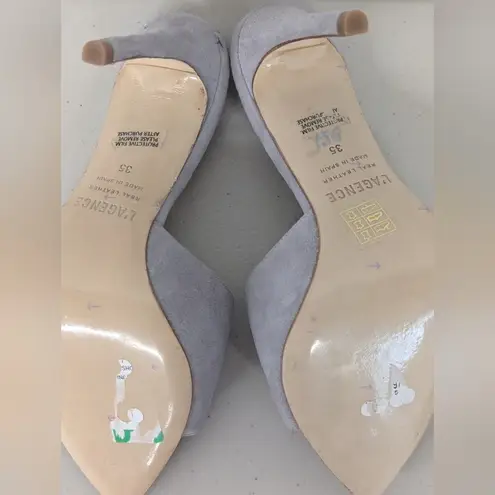 L'Agence new L’AGENCE The Lolita Shoe real leather the grey sz35 open toe slip on heels