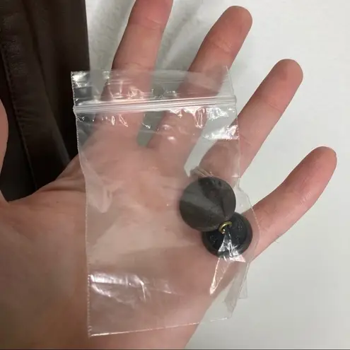 Zenobia Chocolate Brown 100% Leather Italian Moto Jacket 6