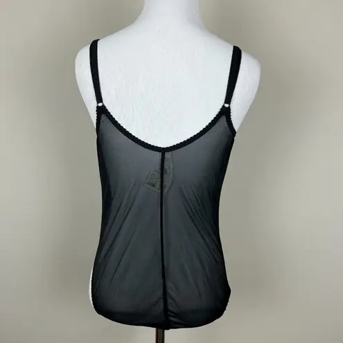 Victoria's Secret  Teddy 36B Black Lace‎ Bodysuit Sheer Cheeky Underwire Sexy New