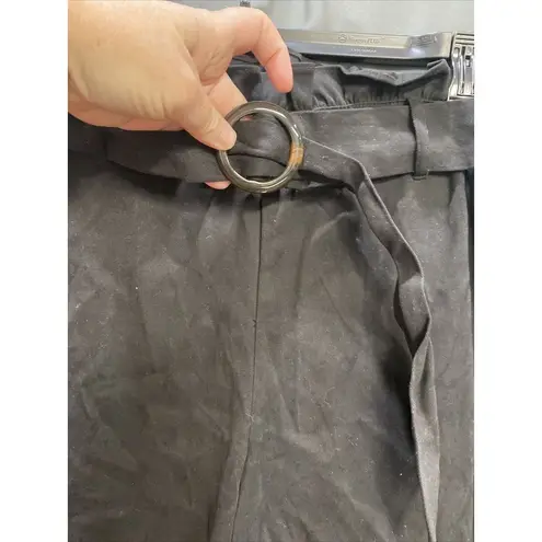 Fever Wide Leg Capri With Belt Size L (b32) Retail $69 Size L