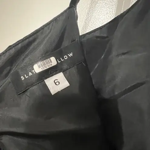 Slate + Willow FLAWED Black Floral Sleeveless Dress Size 6 US