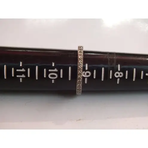 Sterling Silver Size 9 1/4 Eternity Infinity Ring