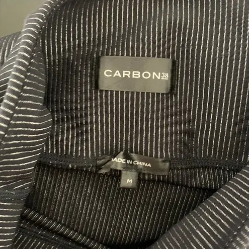 Carbon38 Black Striped Metallic Flared Shimmer Pants Size Medium New