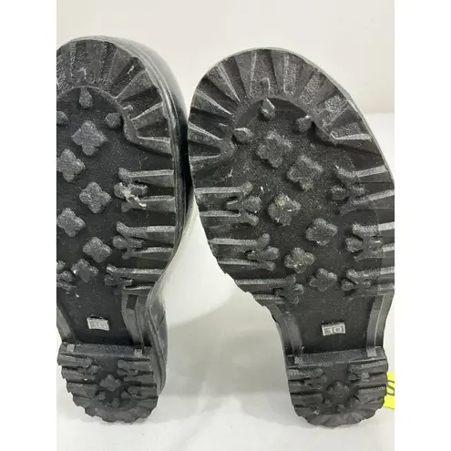 Unionbay Womans  Size 10 Black Multicolor Geometric Print Tall Rainboots Rubber