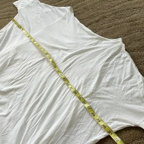 DemyLee New York 100% Pima cotton made in Peru layered white tissue thin tee Size M