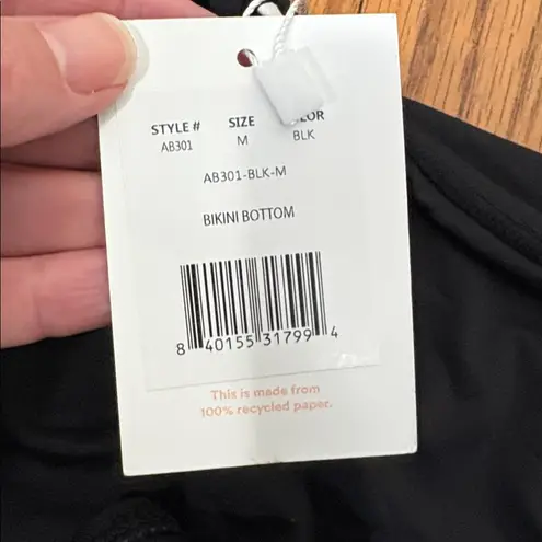 ANDIE Bikini Set Maui Top Classic Bikini Bottom Black size M NWT