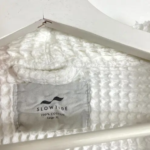 SLOWTIDE Guild Waffle Robe in White Size Large / X