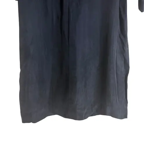 Apiece Apart Navy Blue Tasseled Short Sleeve Overlay A-Line Mini Dress Size 0 - Image 6