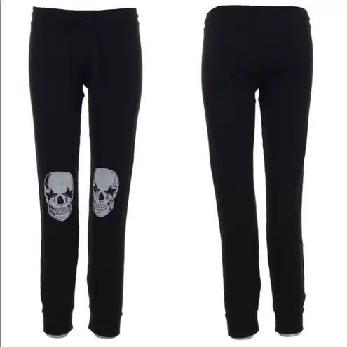 Lauren Moshi ✰ Kizzy Star Eye Skull Sweatpants ✰ Super Soft Material ✰ Jet Black